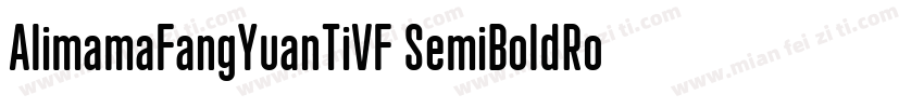 AlimamaFangYuanTiVF SemiBoldRound字体转换